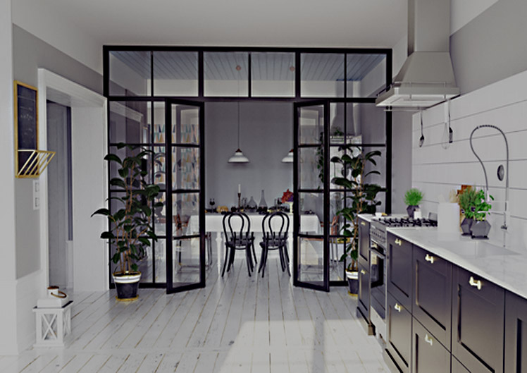 Drzwi loftowe Sopot.